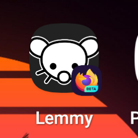 Lemmy icon as a Firefox PWA